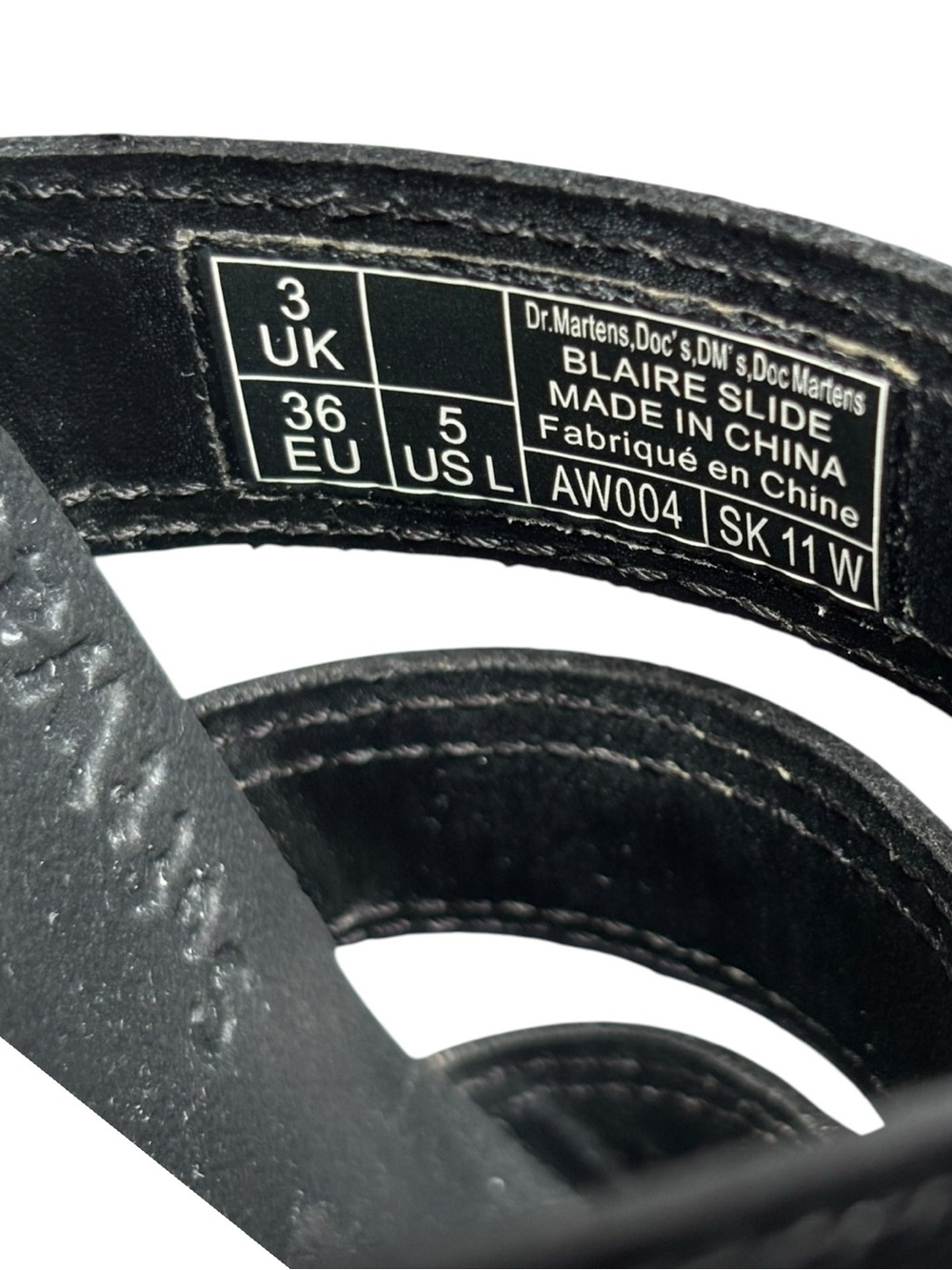 Dr. Marten’s Blaire Slide BLAIRE flat sandals in black | size 5 USL - Picture 12 of 13